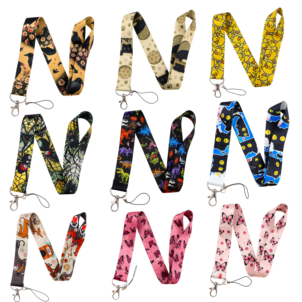Travel Accessories Gift Ideas - Dinosaur Butterfly Cartoon Phone Strap, Travel