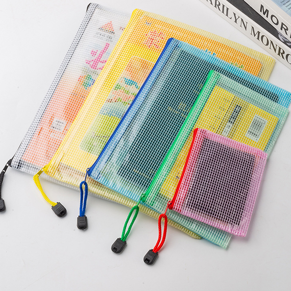 Travel Z - 10Pcs Mesh Zipper Pouch A5 A6