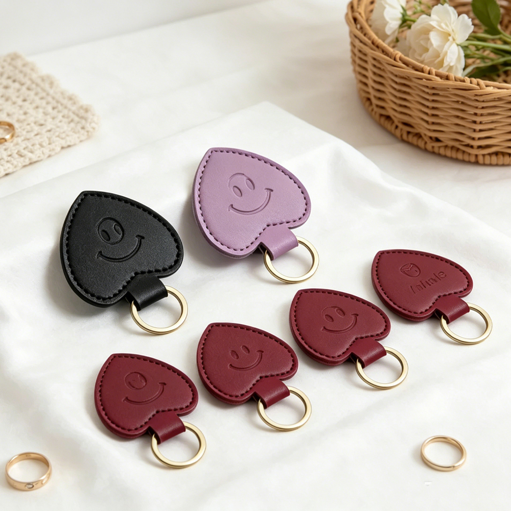 Travel Accessories Gifts For Men - Bulk Personalized Logo Heart-Shaped PU Leather
