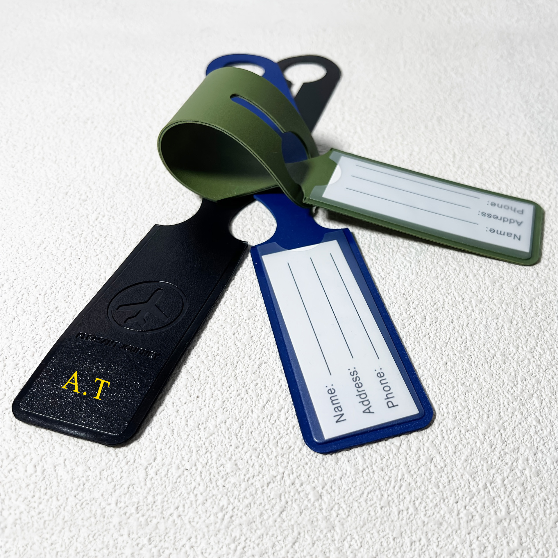 Customized Nane Men Women PU L - огляд і ціна Luggage Tag Leather