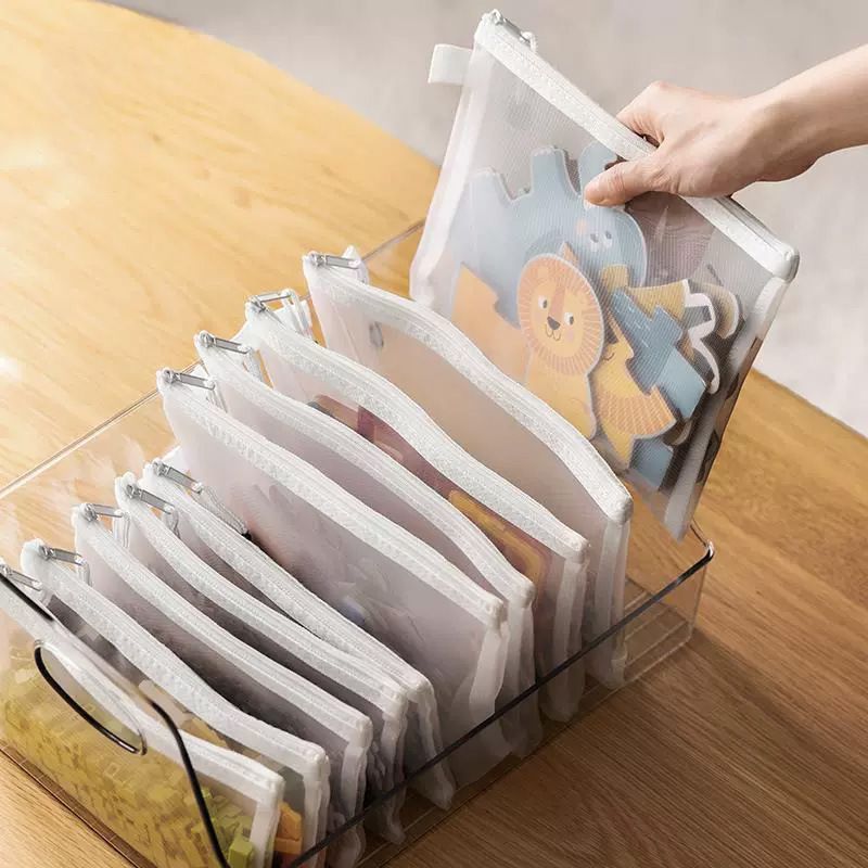 3pcs A4A5A6 Mesh Zipper Pouch  - огляд і ціна Reusable Zip Bag