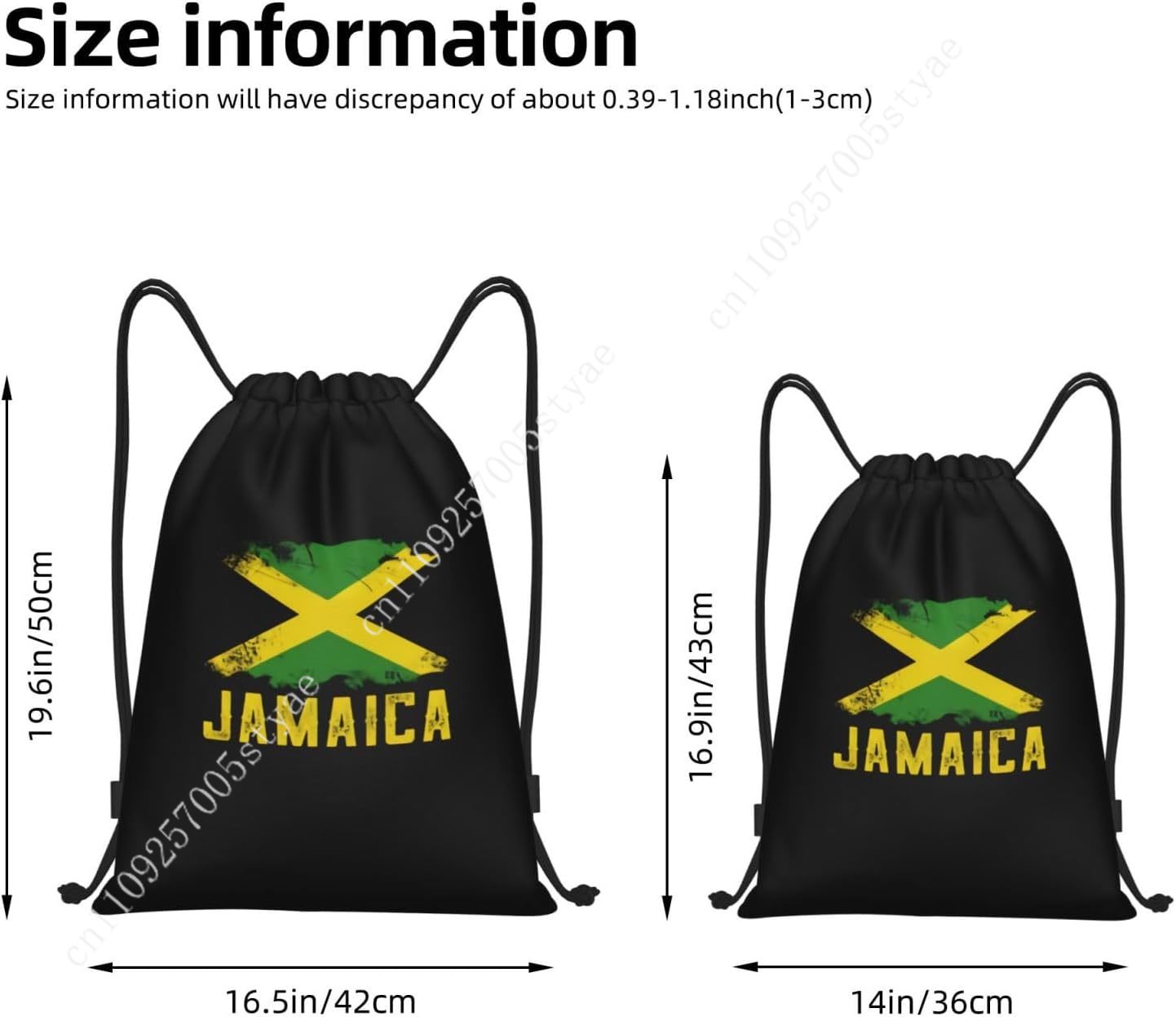Jamaica Flag Drawstring Bag Ba - огляд і ціна Travel Yoga Accessories