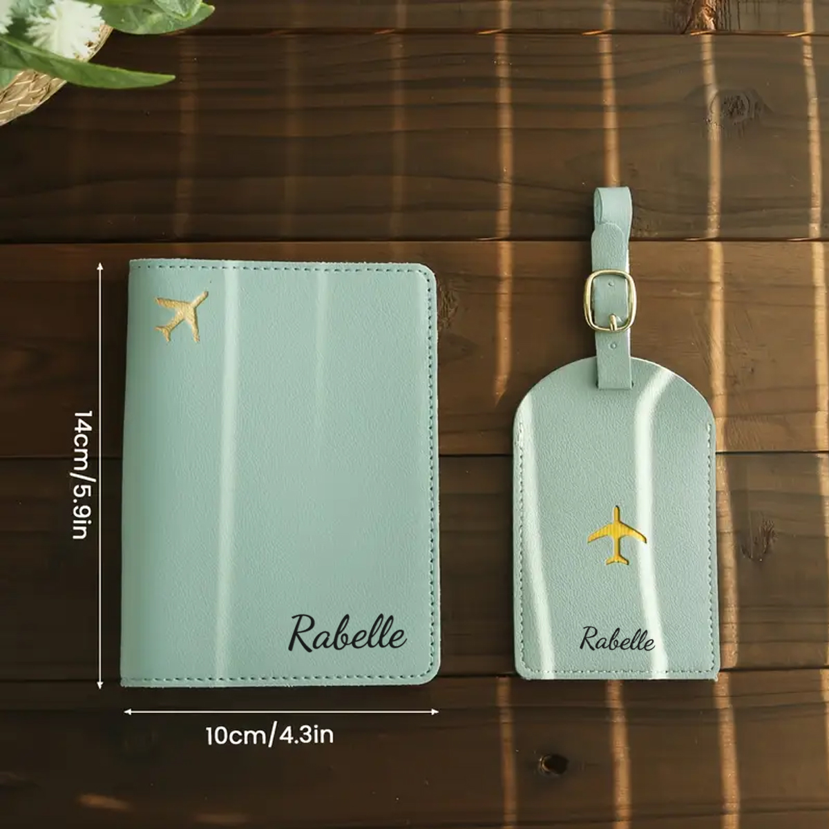 Customized gold letter passpor - огляд і ціна Luggage Tag Leather