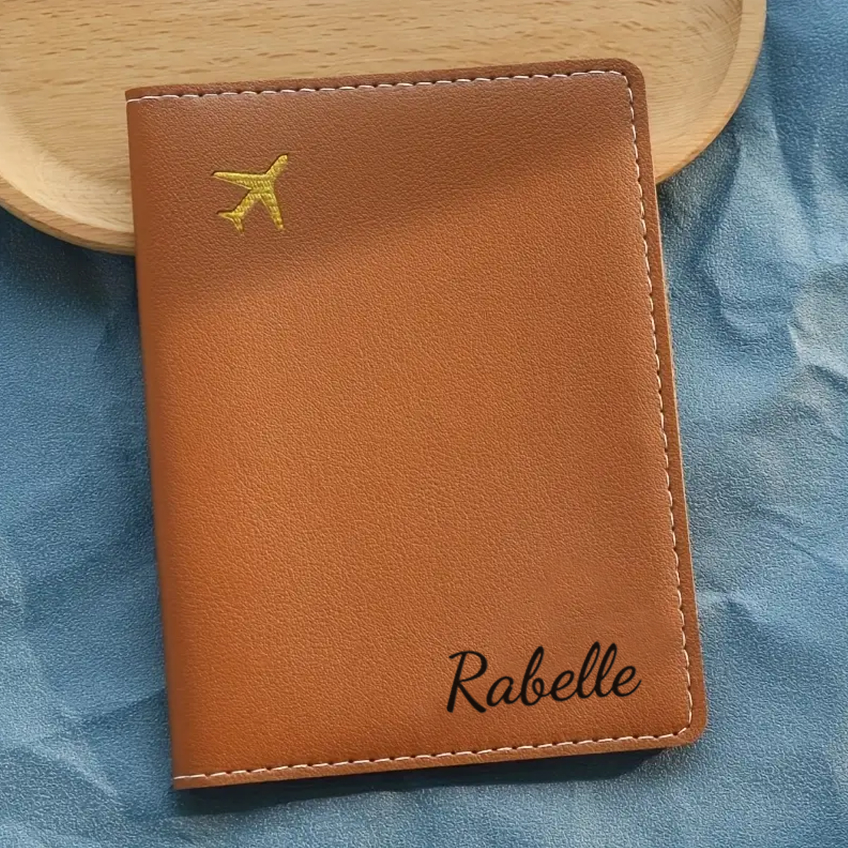 Customized gold letter passpor - огляд і ціна Luggage Tag Leather