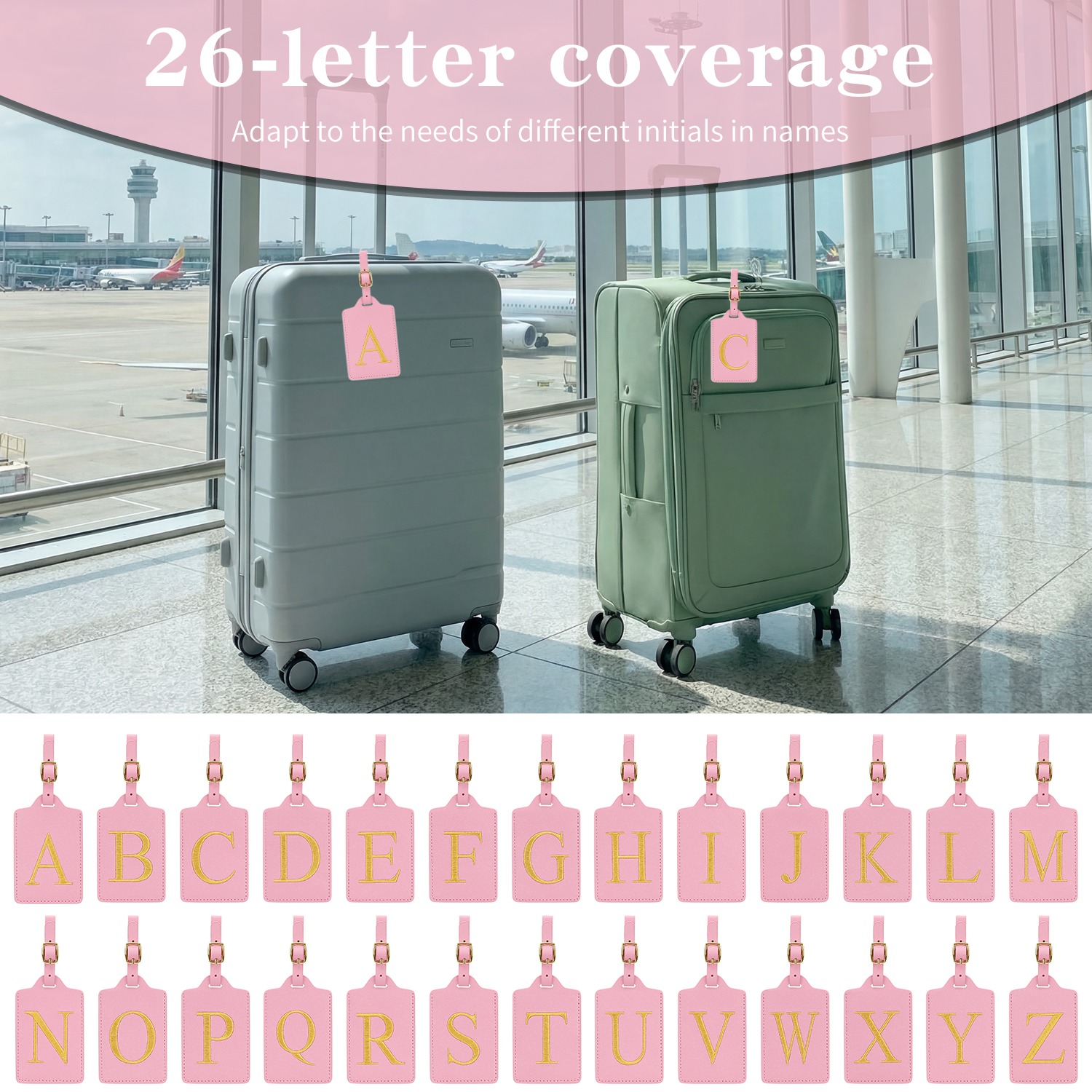 MIYIN 26 letters Luggage Tags  - огляд і ціна Luggage Tag Leather
