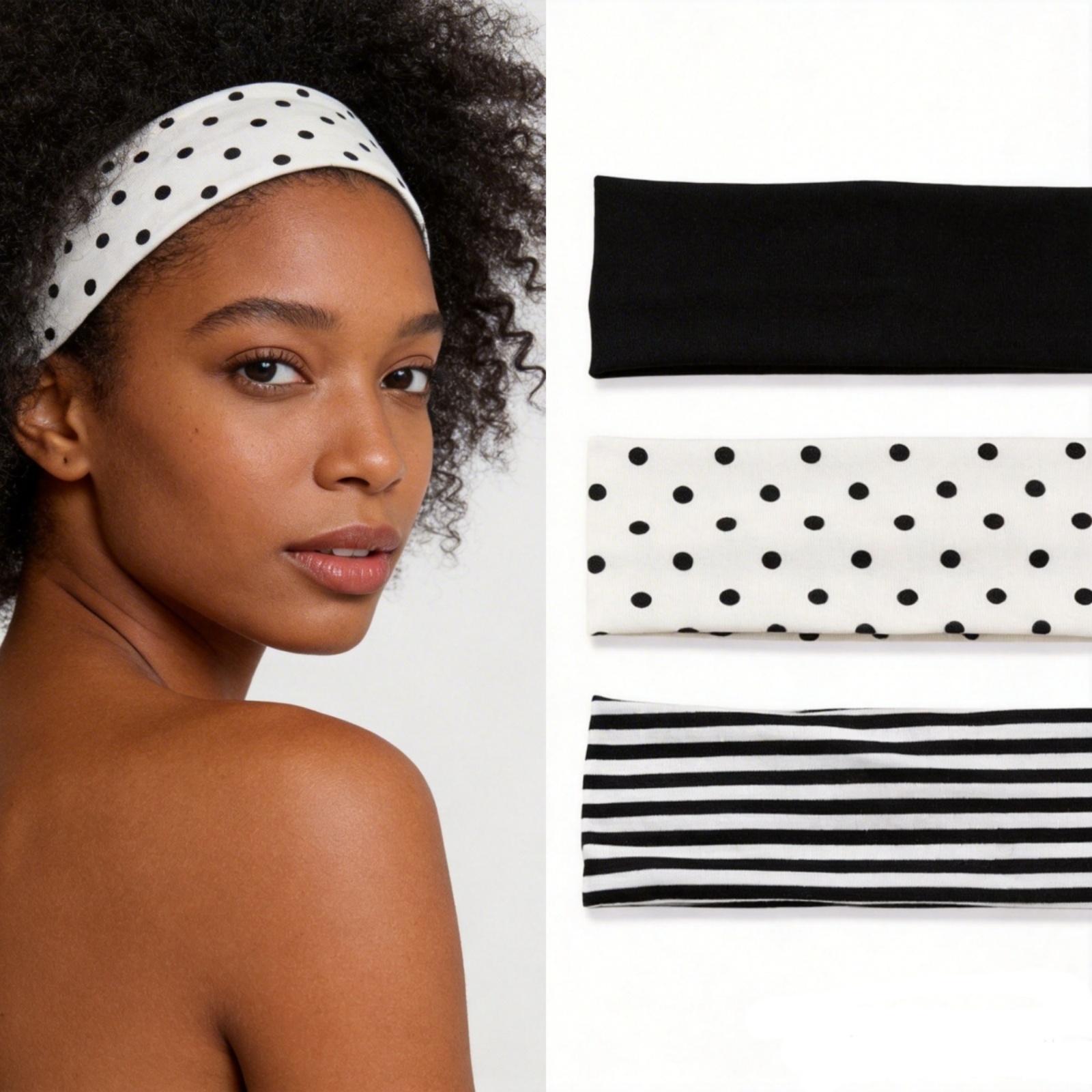 3Pcs Black & White Polka Dot S - огляд і ціна Travel Yoga Accessories