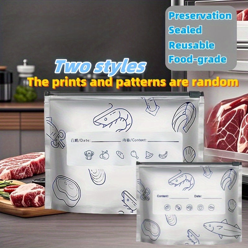 10/60pcs Aluminum Foil Storage - огляд і ціна Reusable Zip Bag