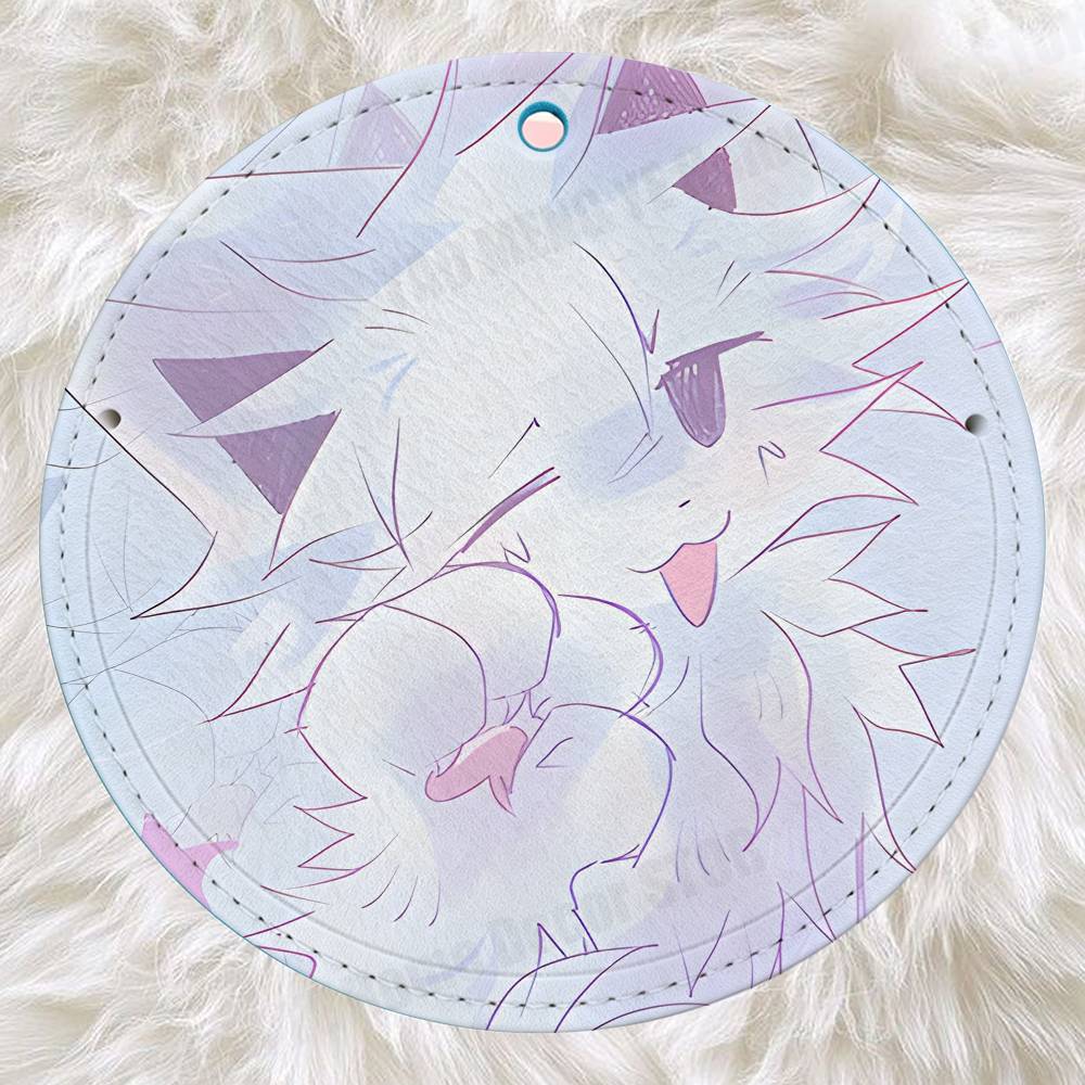 Cute B-boykisser Silly Cat Cre - огляд і ціна Luggage Tag Leather