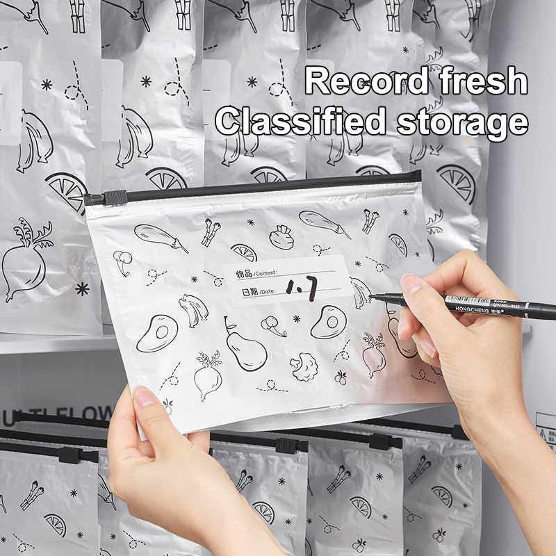 10Pcs/Bag Silver Foil Food Fre - огляд і ціна Reusable Zip Bag