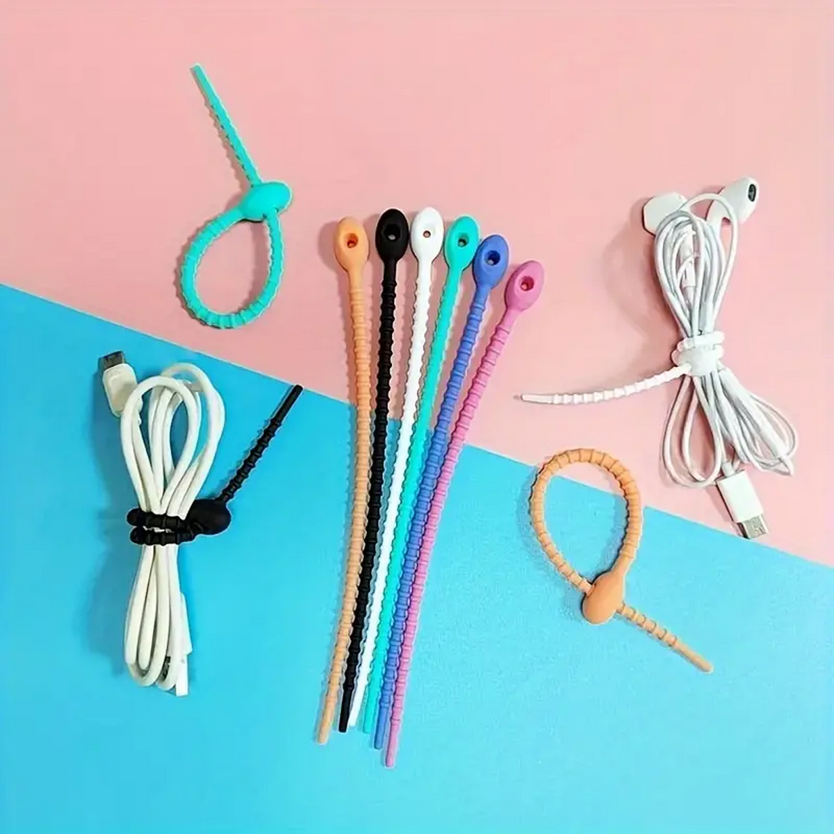 Silicone Reusable Cable Wire O - огляд і ціна Reusable Zip Bag