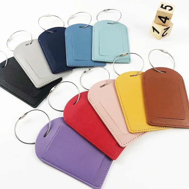 PU Leather Luggage Tags Women  - огляд і ціна Luggage Tag Leather