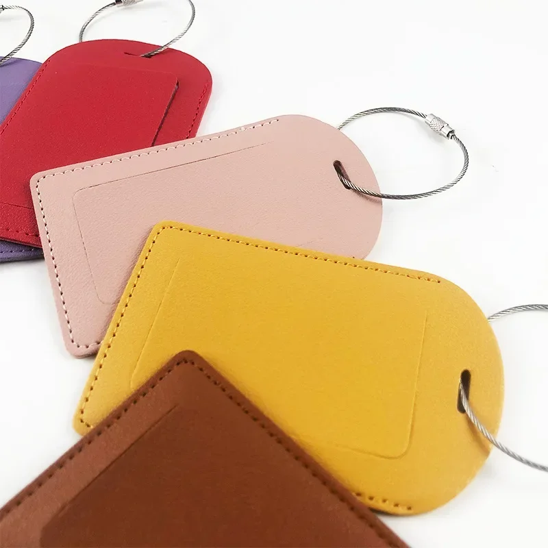 PU Leather Luggage Tags Women  - огляд і ціна Luggage Tag Leather