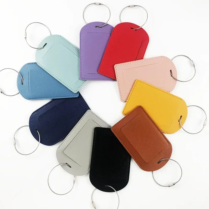 PU Leather Luggage Tags Women  - огляд і ціна Luggage Tag Leather
