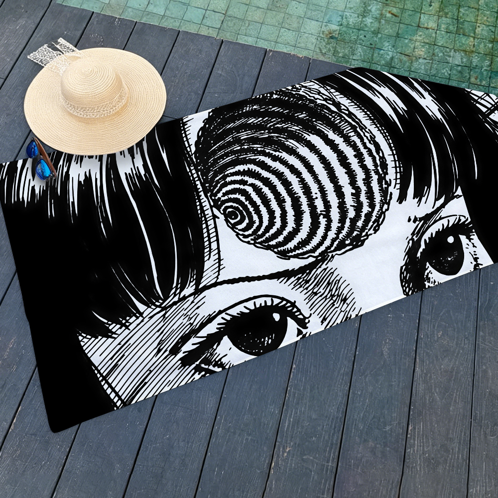 Art Junji Ito Towel Beach Towe - огляд і ціна Travel Yoga Accessories