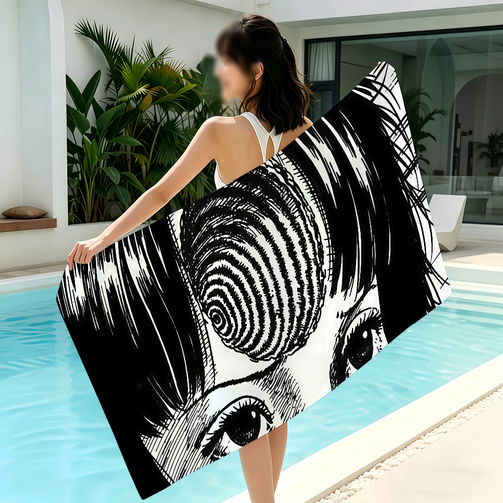 Art Junji Ito Towel Beach Towe - огляд і ціна Travel Yoga Accessories