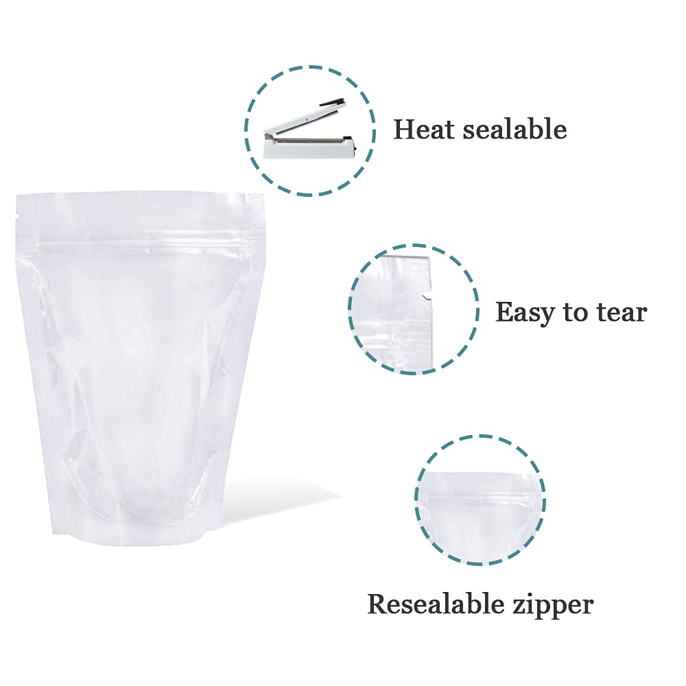 100 Pack (Inside Size 4.25x5.2 - огляд і ціна Reusable Zip Bag