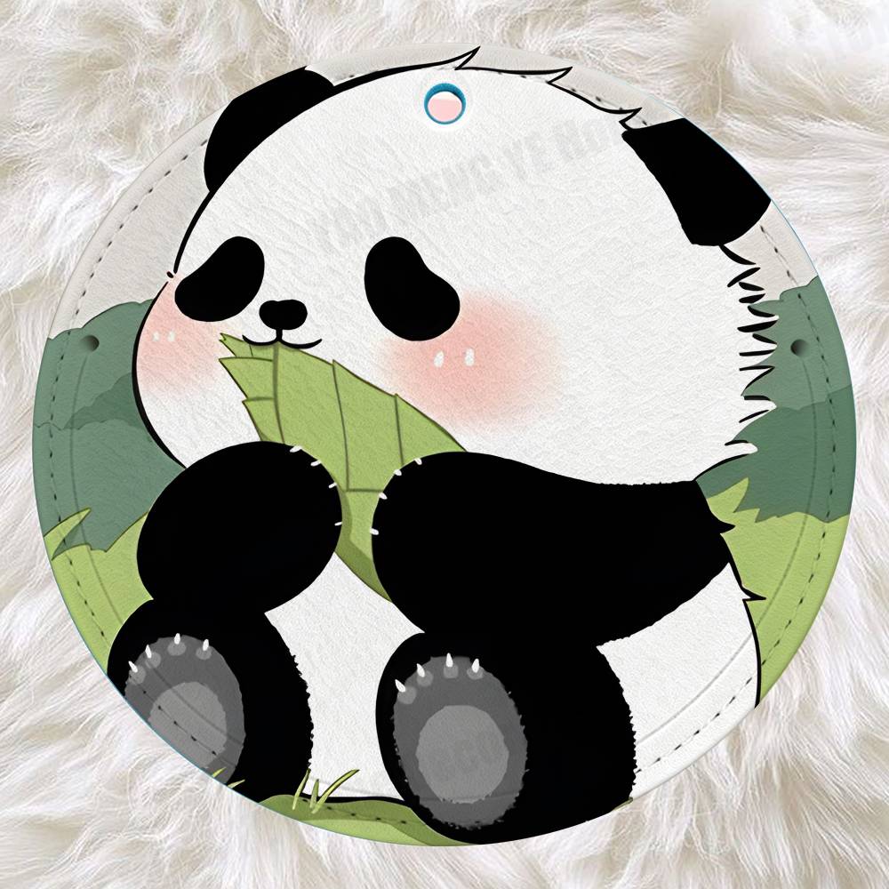 Cut Funny Small Panda Name Add - огляд і ціна Luggage Tag Leather