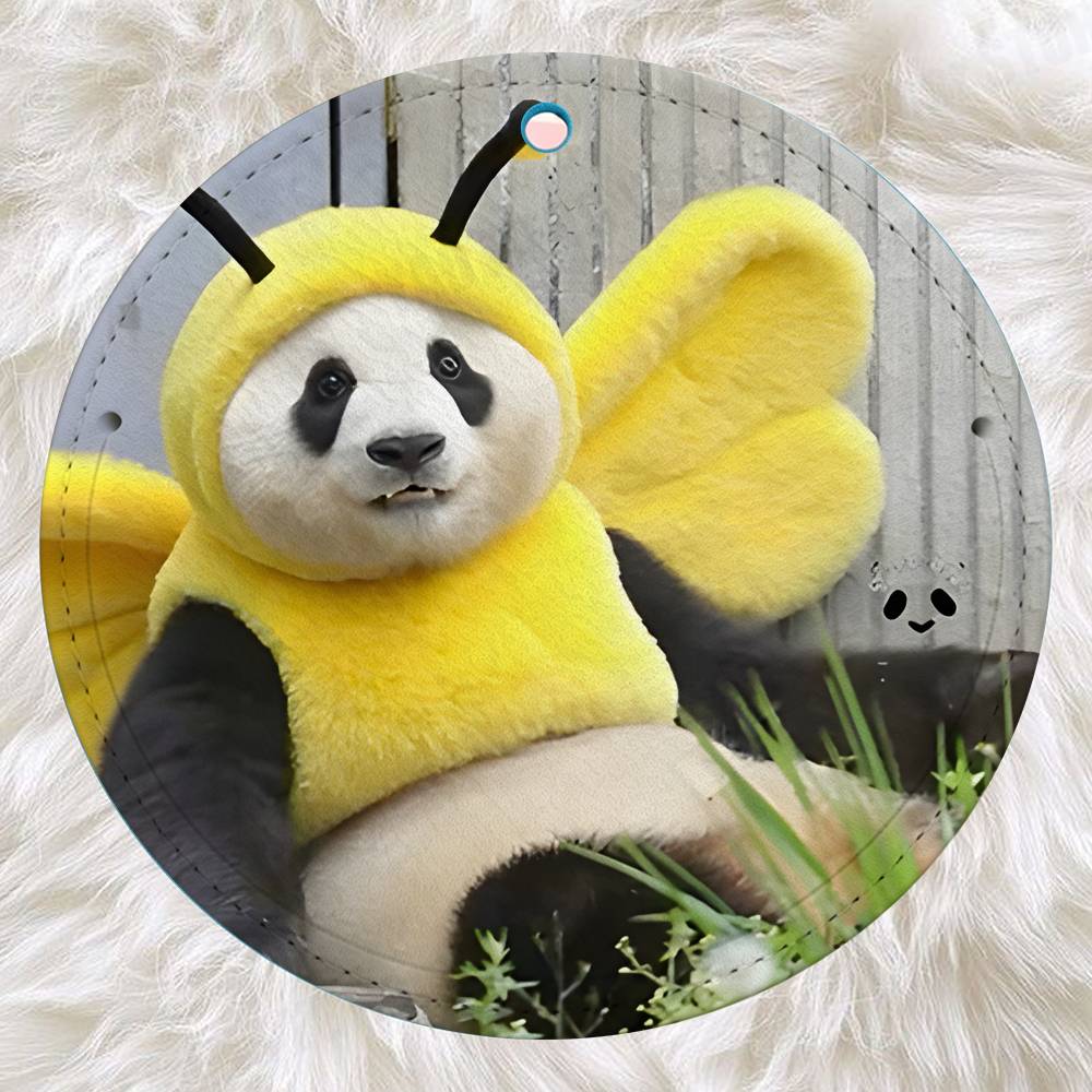 Cut Funny Small Panda Name Add - огляд і ціна Luggage Tag Leather