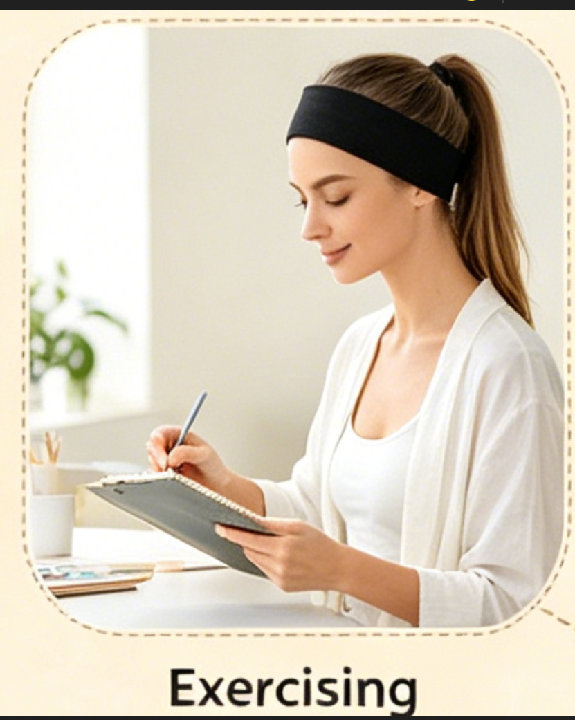 Women Black Elastic Yoga Headb - огляд і ціна Travel Yoga Accessories