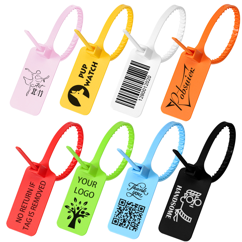 100Pcs Custom Logo Tag Zip Tie - огляд і ціна Reusable Zip Bag