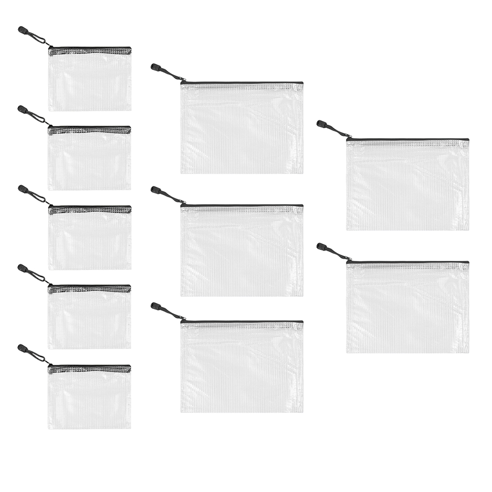 10Pcs Mesh Zipper Pouch A5 A6  - огляд і ціна Travel Z