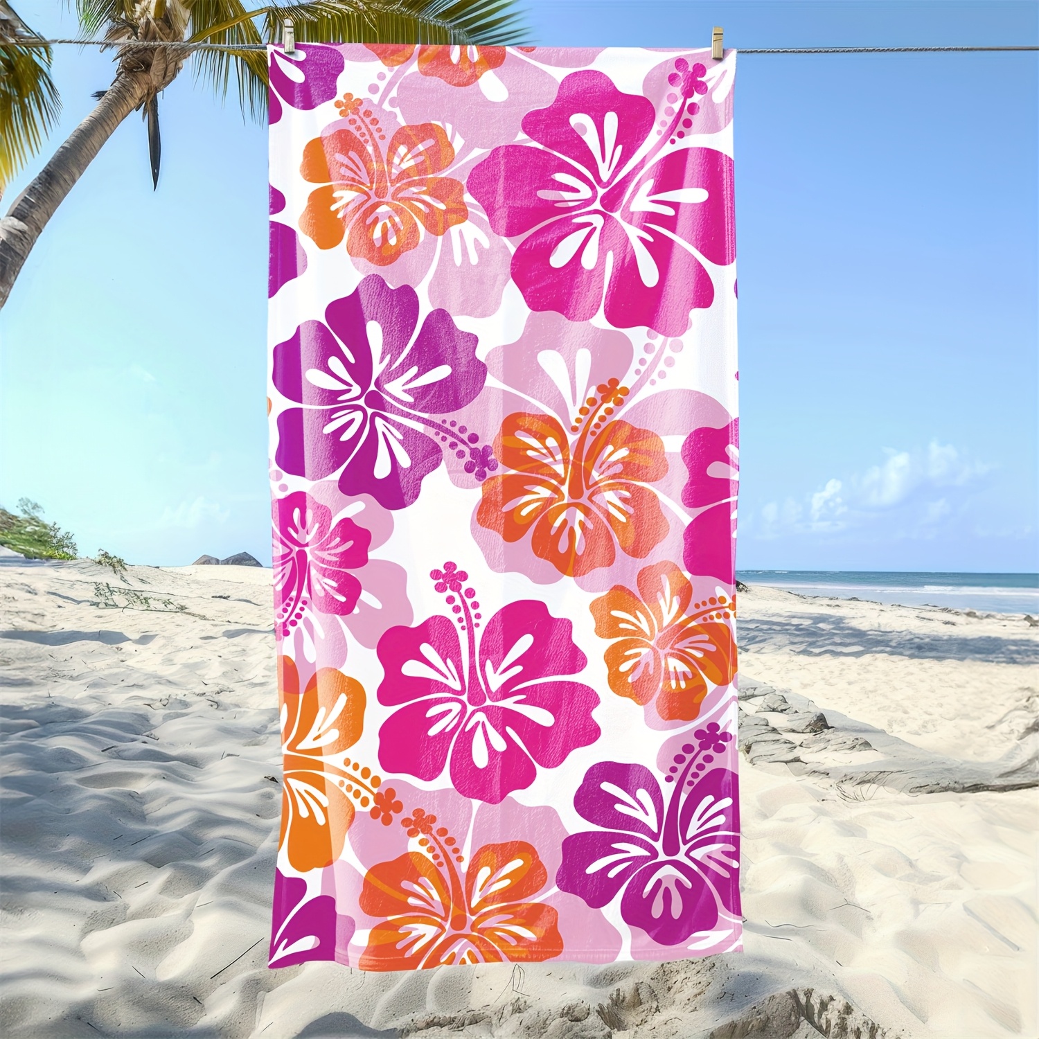1PC Tropical Floral Beach Towe - огляд і ціна Travel Yoga Accessories