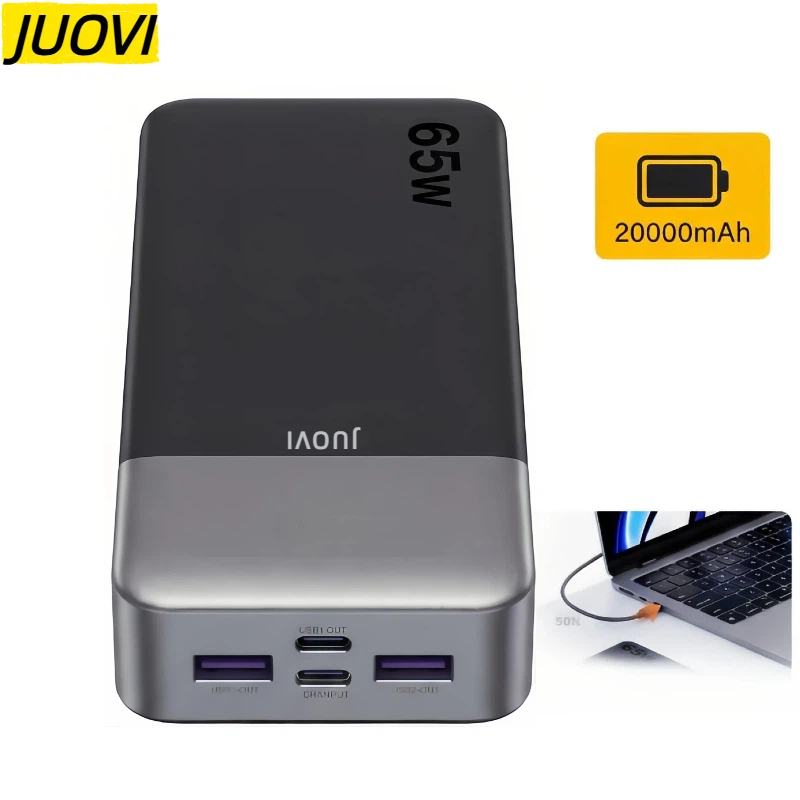 JUOVI 20000mAh Power Bank 65W  - огляд і ціна Travel Accessories Display