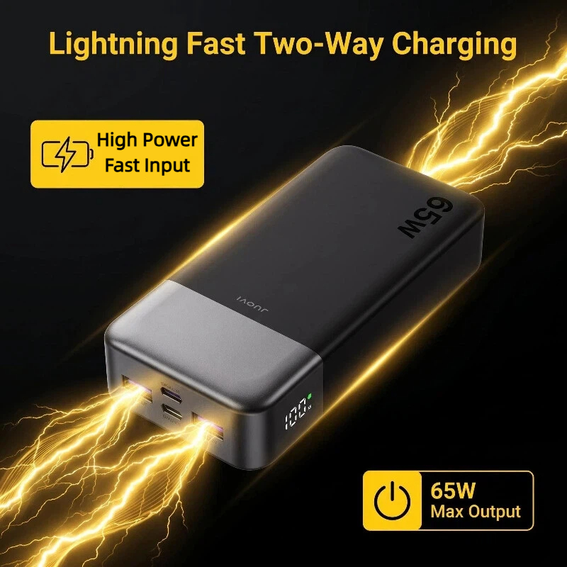 JUOVI 20000mAh Power Bank 65W  - огляд і ціна Travel Accessories Display