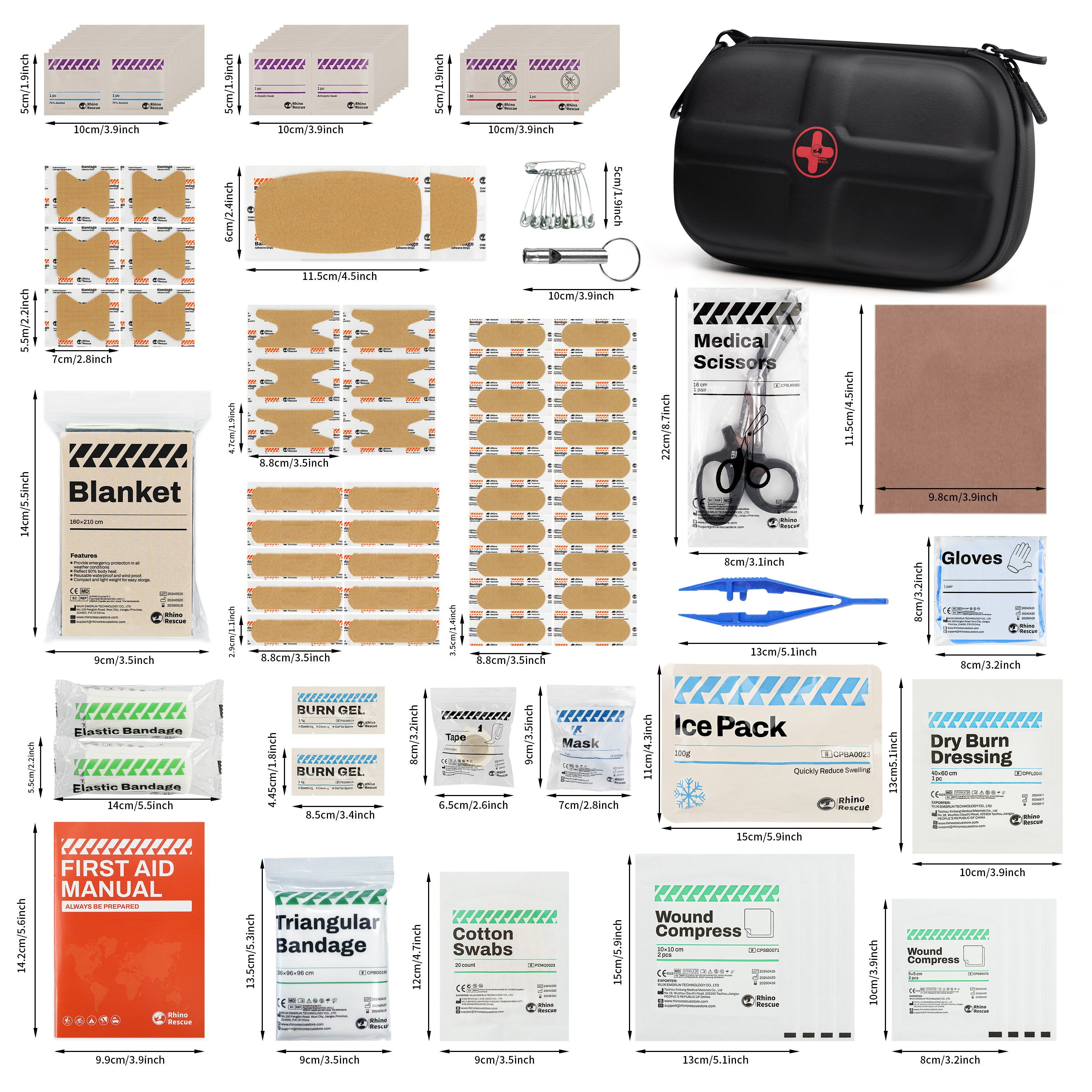 RHINO RESCUE Mini First Aid Ki - огляд і ціна First Aid Travel Kit