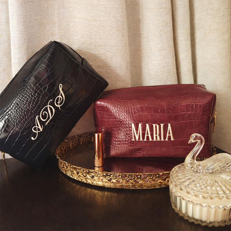 Embroidered Croc Makeup Bag Pe - огляд і ціна Travel Accessories Gift Ideas