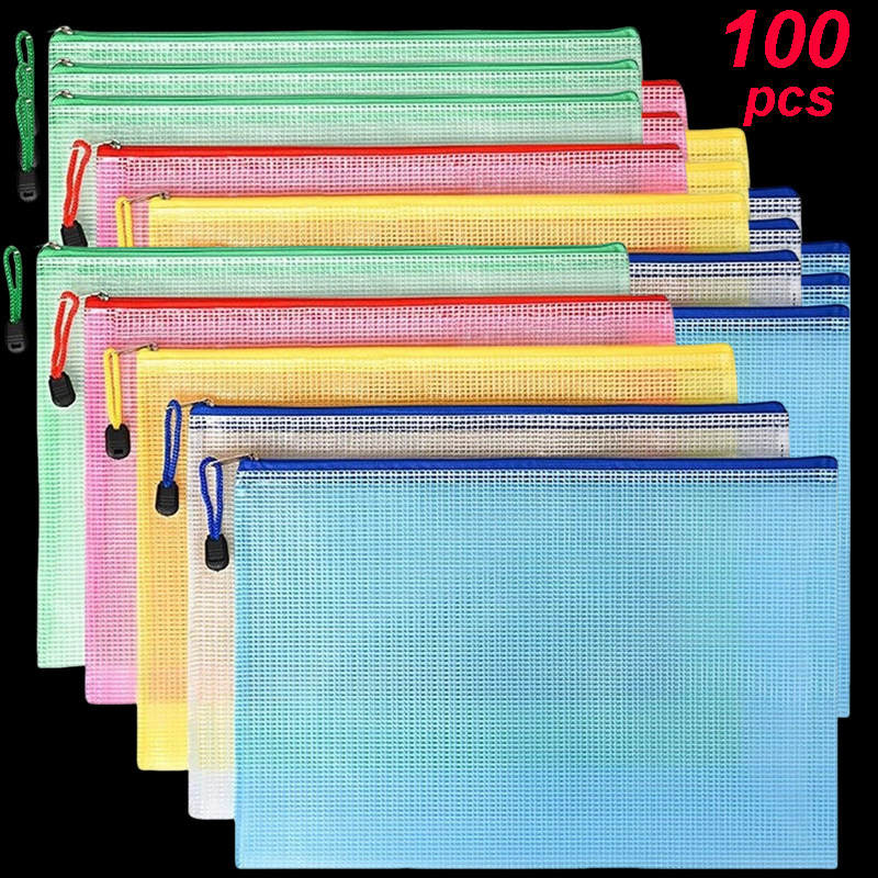 5/20/50/100PC Stationery Stora - огляд і ціна Reusable Zip Bag