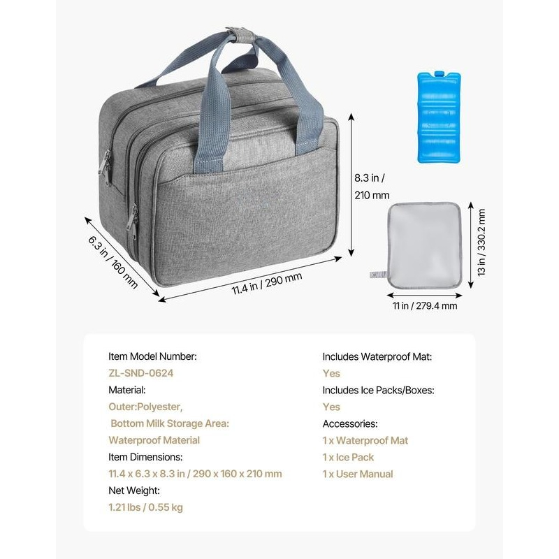 Wearable Breast Pump Bag, Brea - огляд і ціна Travel Accessories Overseas